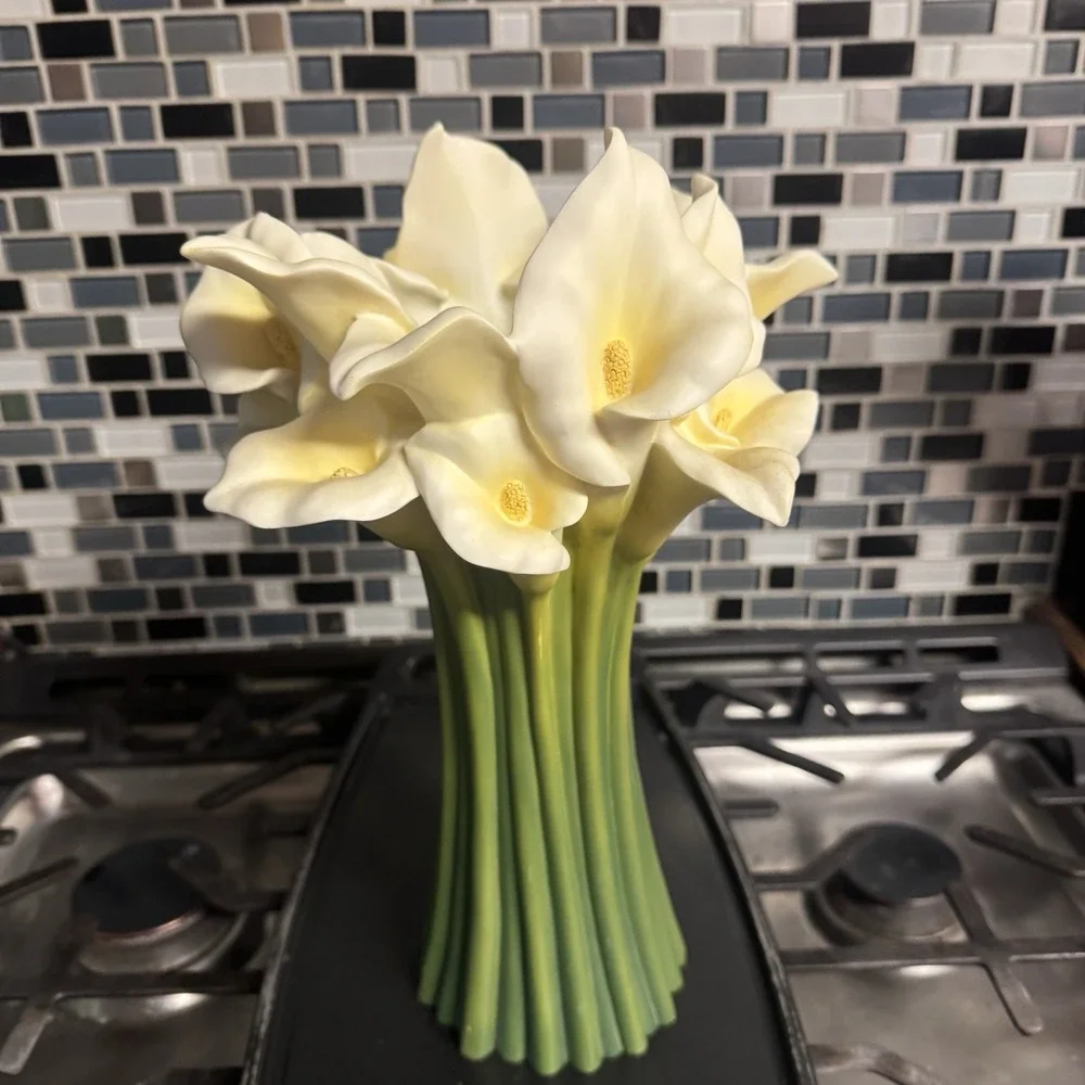 Ibis & Orchid Design Calla Lily #301 Sculptural Vase 13